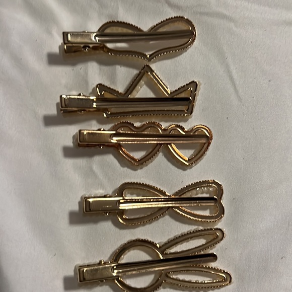 Pearl Hair Clips Gold for Women Girls Christmas Hair Barrettes Decor Accessories - Picture 7 of 7